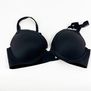 ✅ SECRET PUSH UP‎ PIGEONNANT BLACK BRA SIZE 36D